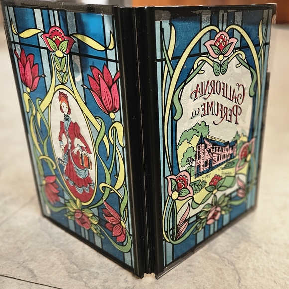 Vintage 1976 California Perfume Company Stained Glass Advertising Panels, Victor - Picture 7 of 10